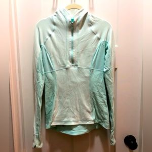 Lululemon Mint Running 1/4 zip lightweight